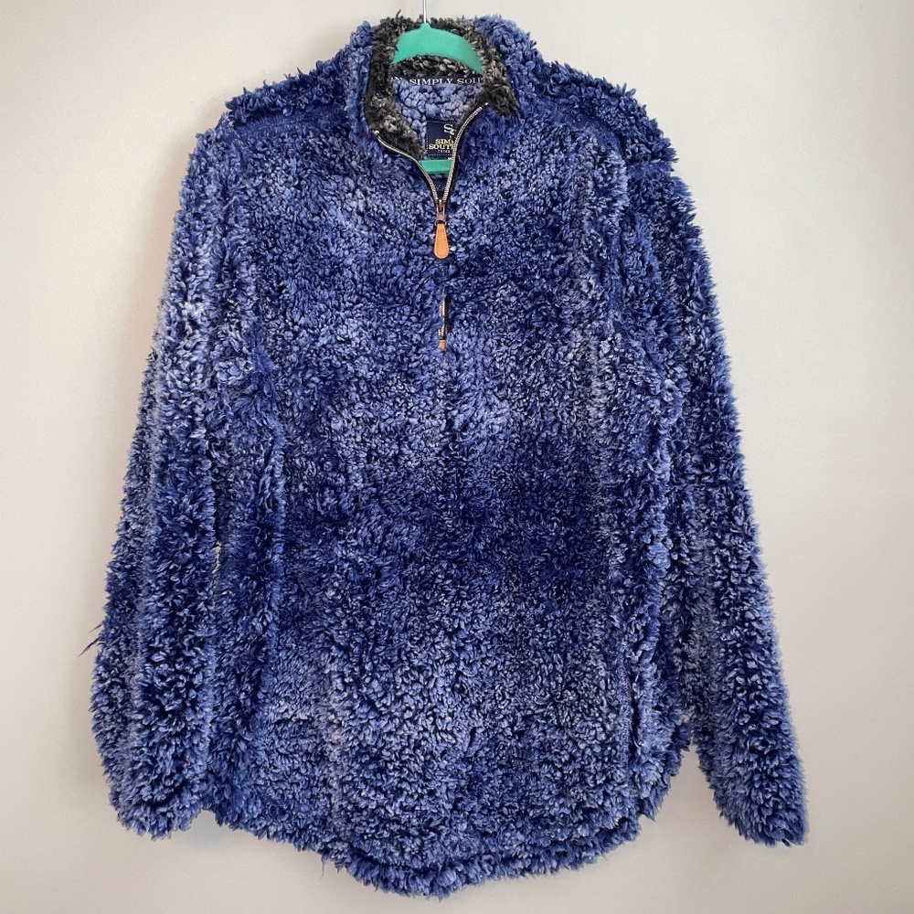EUC Simply Southern Soft Sherpa 1/4 Zip Pullover Size XL - Picture 2 of 6